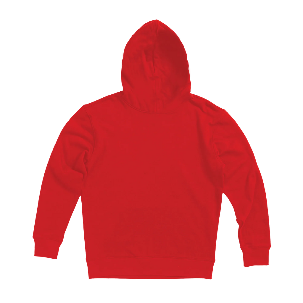 Respect the Locals Pullover Hoodie — Red (back)
