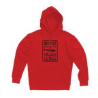 Respect the Locals Pullover Hoodie — Red (front)