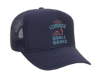 I Charge Small Waves Trucker Hat - Navy