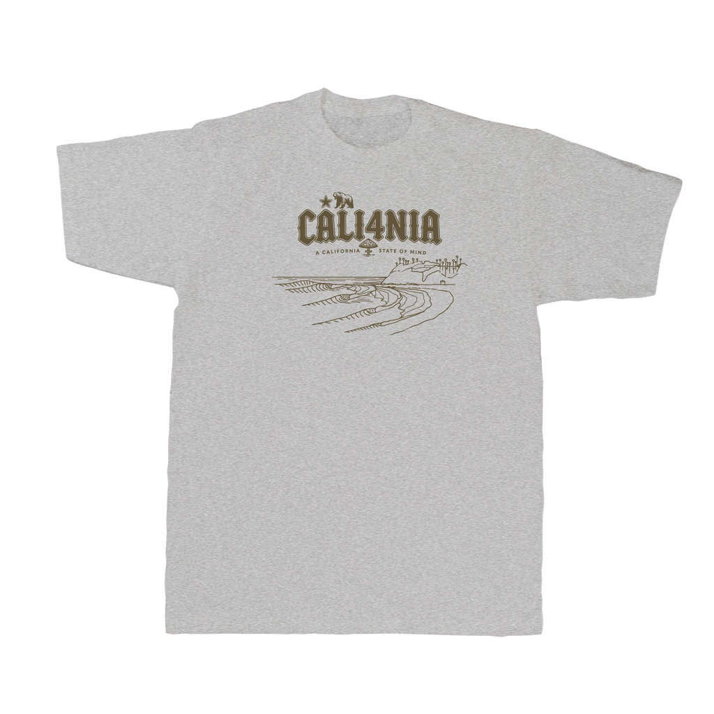 Down South Tee — Heather Grey (front)