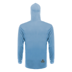 Saltwater Tribe Performance Hoodie — Lt Blue (back)