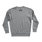 Collegiate Crew Fleece — Heather Grey (back)