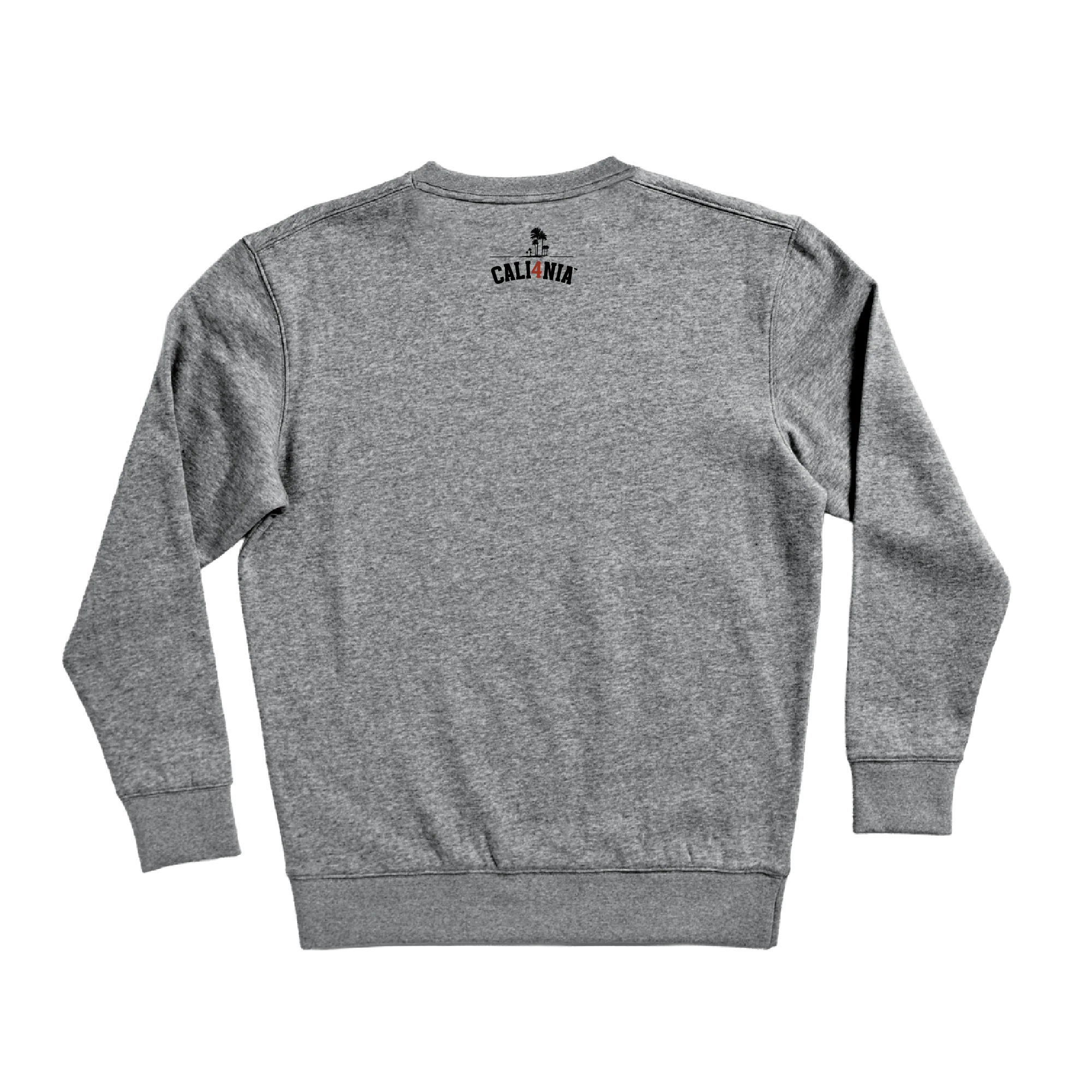 Collegiate Crew Fleece — Heather Grey (back)