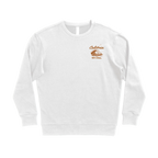 100% Stoke Crew Fleece — White (front)