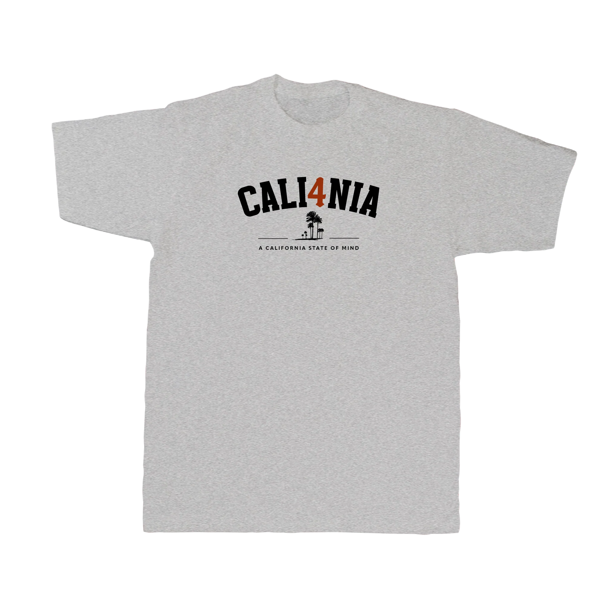 Collegiate Tee — Heather Grey (front)