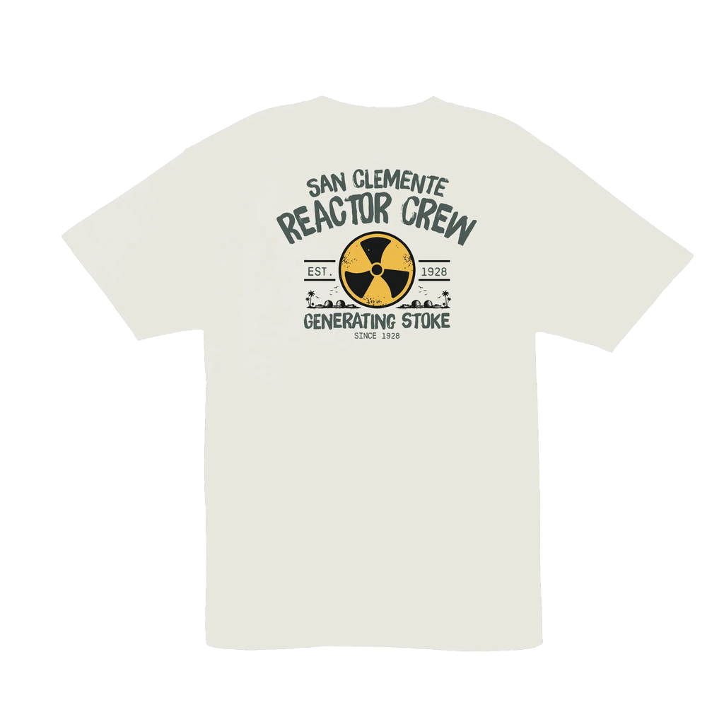 Reactor Crew Tee — Natural (back)