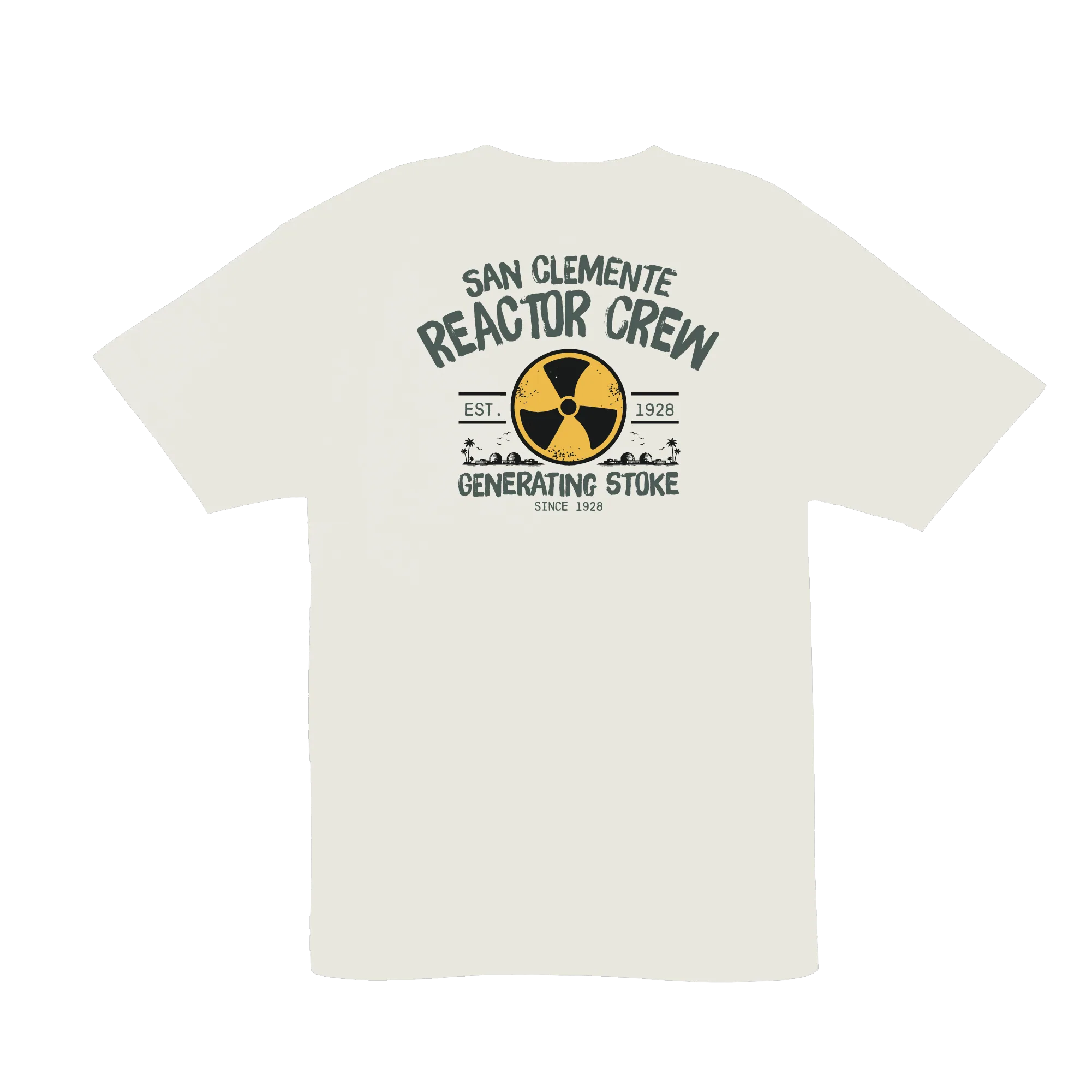 Reactor Crew Tee — Natural (back)