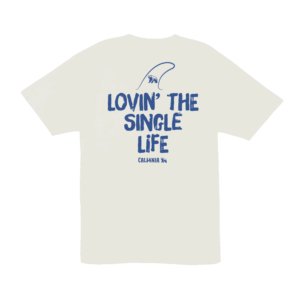 Lovin' the Single Life Tee — Natural (back)