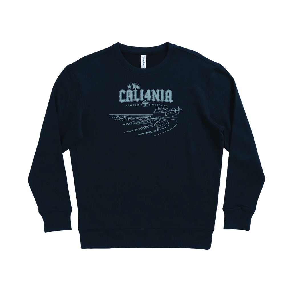 Down South Crew Fleece — Navy (front)