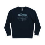 Down South Crew Fleece — Navy (front)