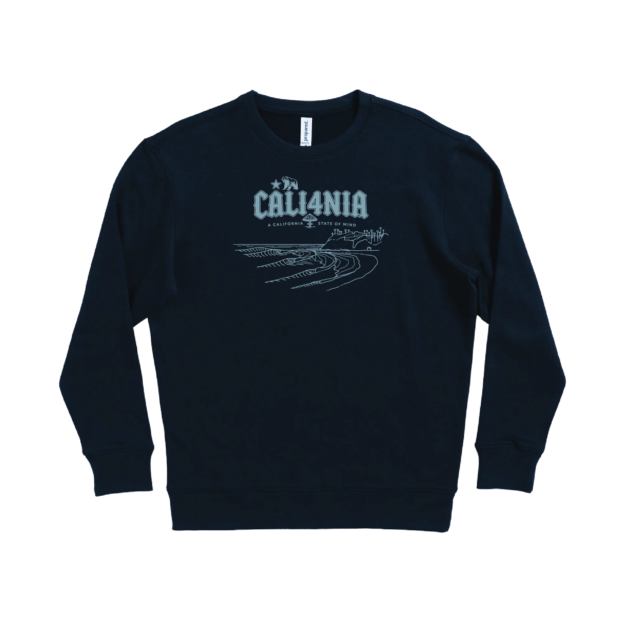 Down South Crew Fleece — Navy (front)