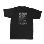 SPF Tee — Black (front)