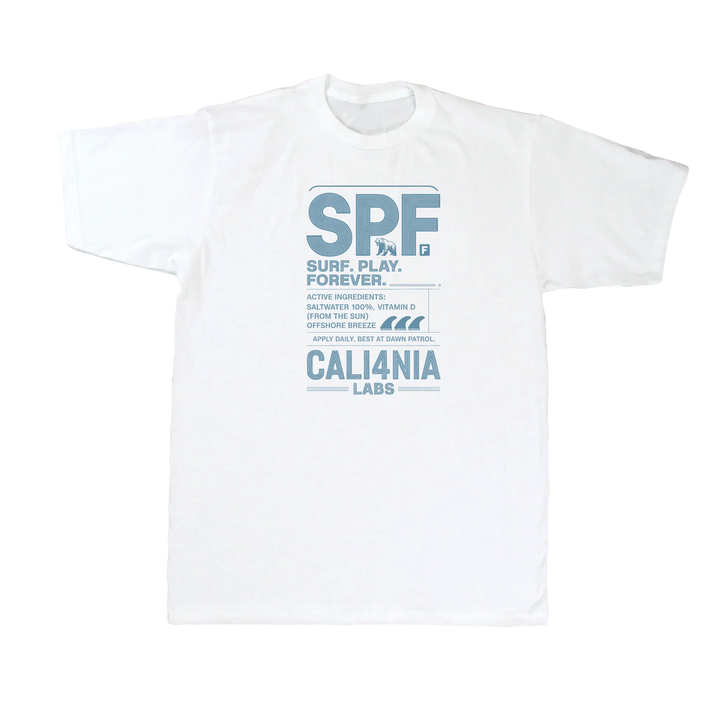 SPF Tee — White (front)