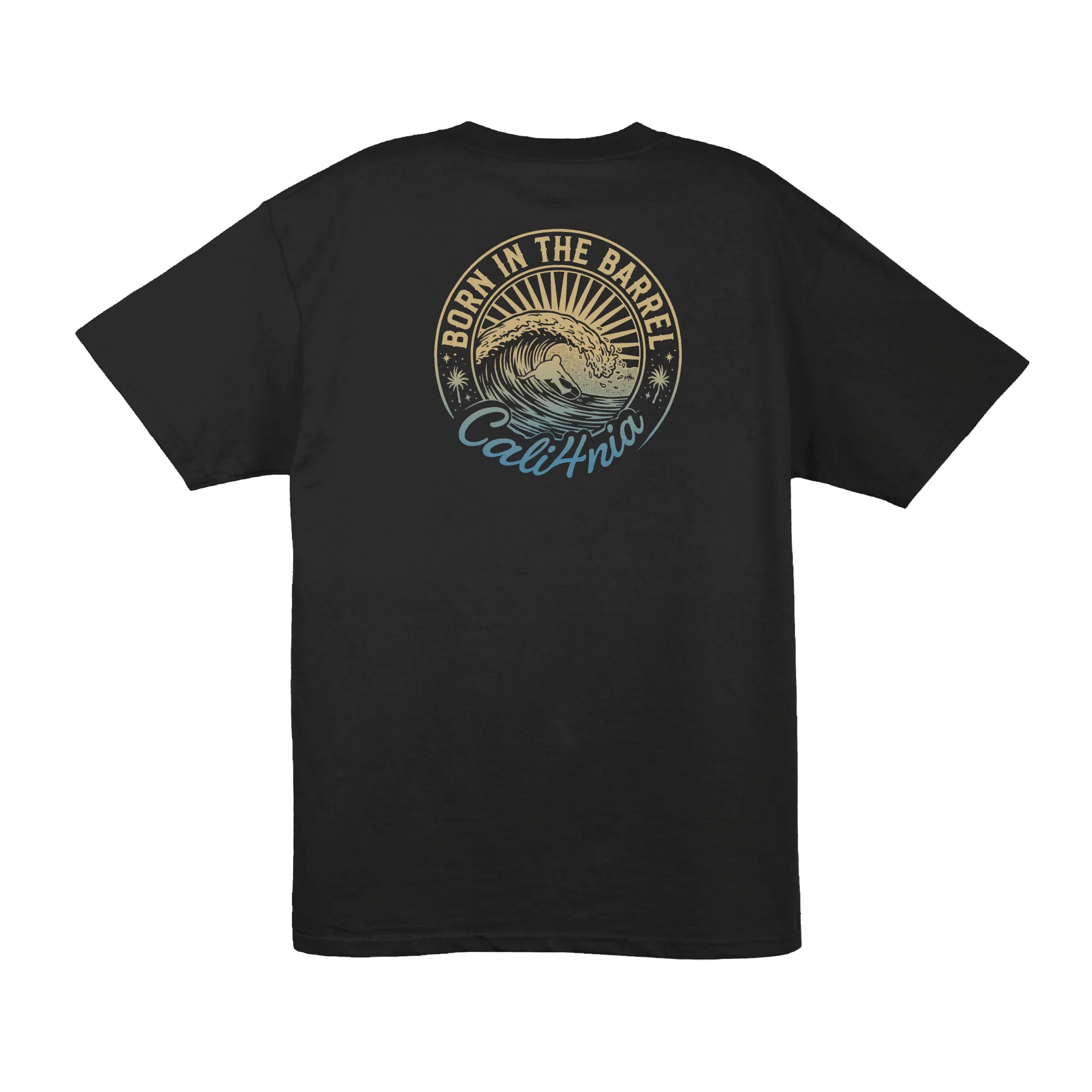 Born in the Barrel Tee — Black (back)
