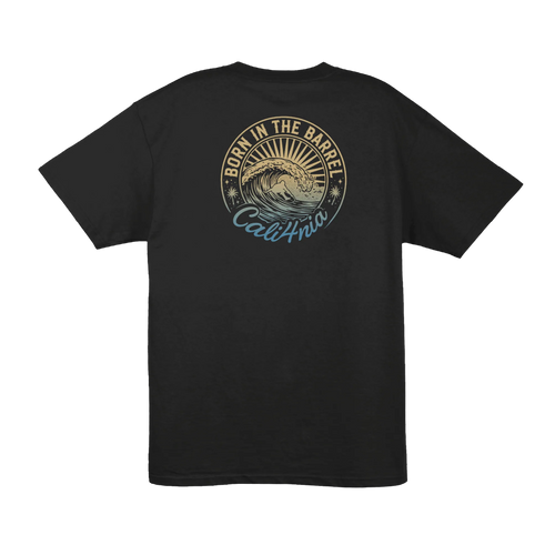 Born in the Barrel Tee — Black (back)