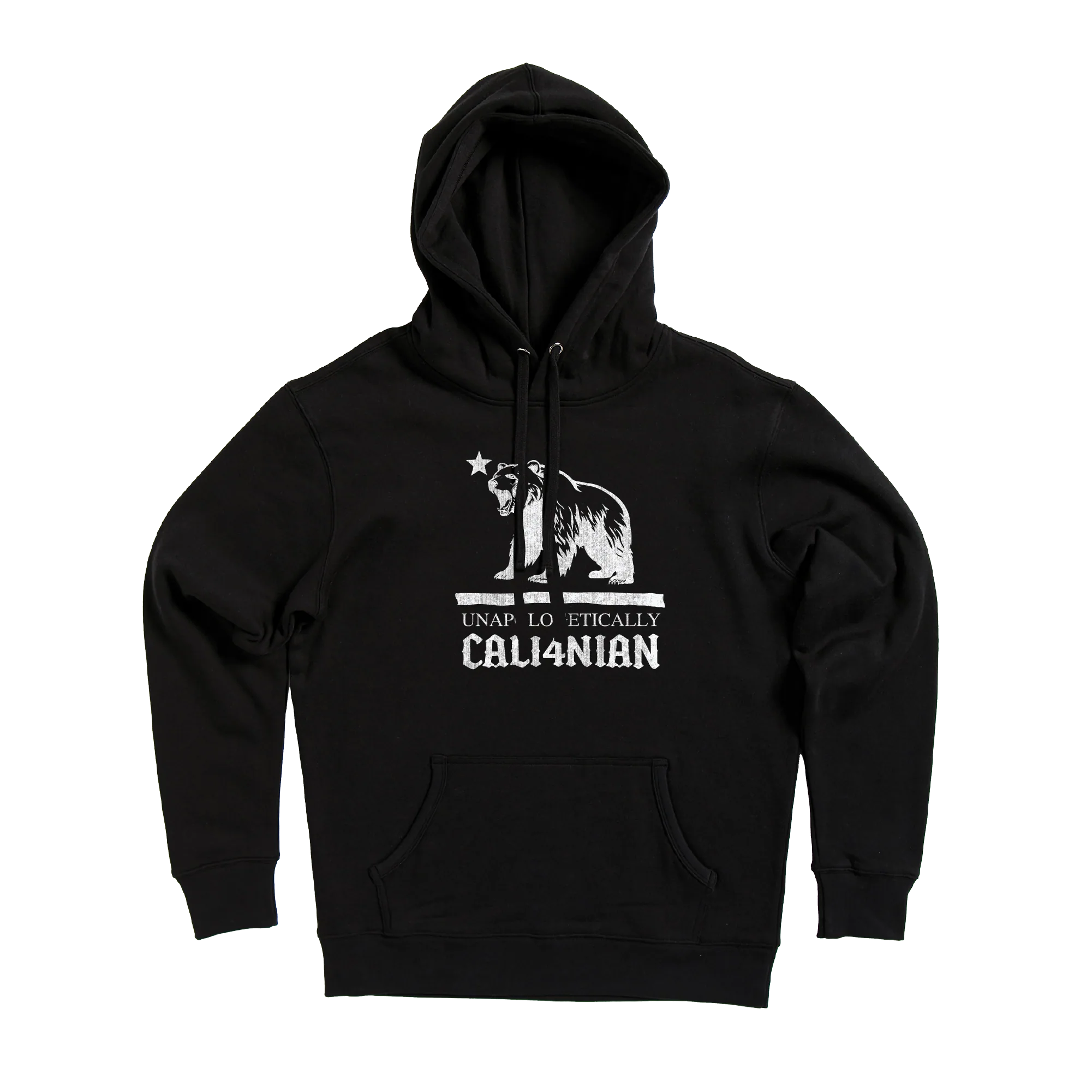 Unapologetic Pullover Hoodie — Black (front)