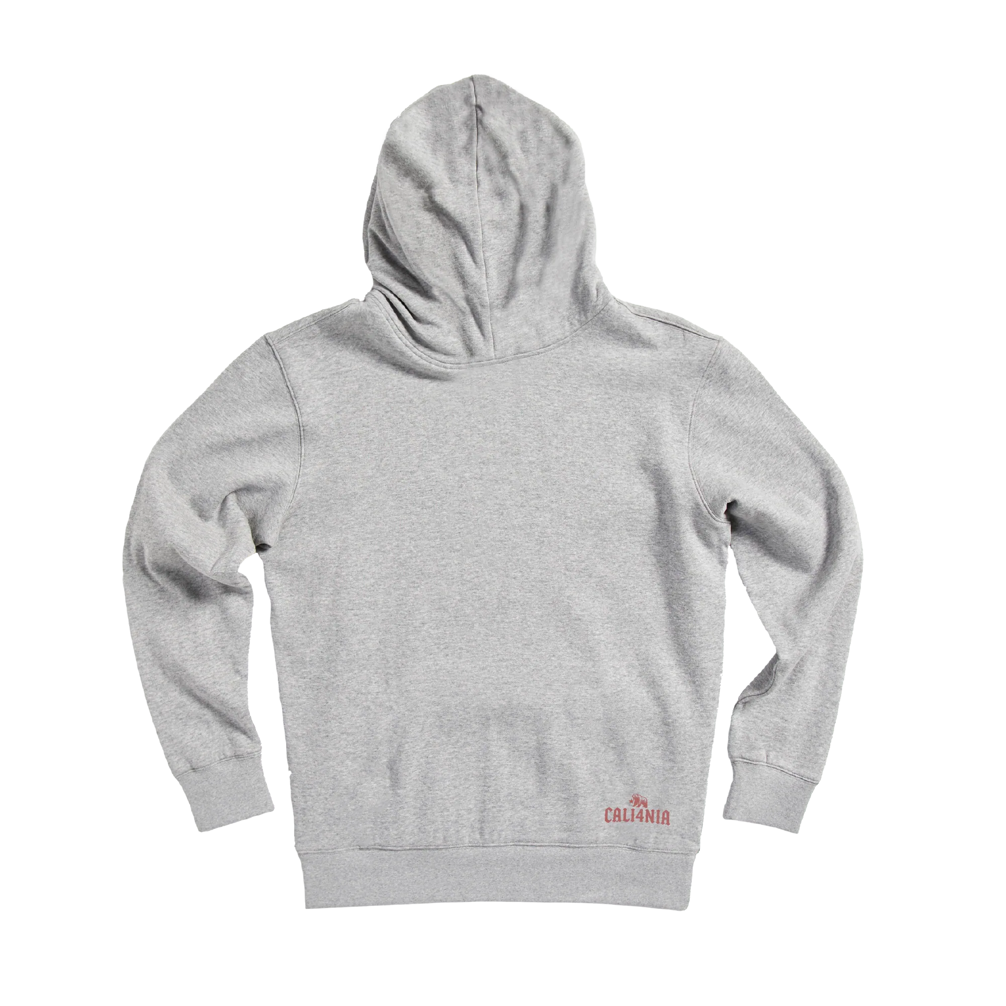 I Charge Small Waves Pullover Hoodie — Athletic Heather (back)