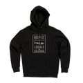 Respect the Locals Pullover Hoodie — Black (front)