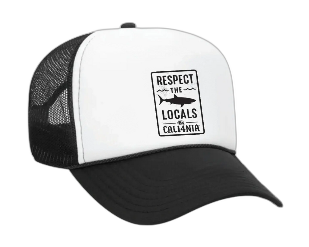 Respect the Locals Trucker Hat - White/Black