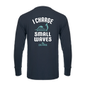 I Charge Small Waves Performance Crew — Steel Grey (back)