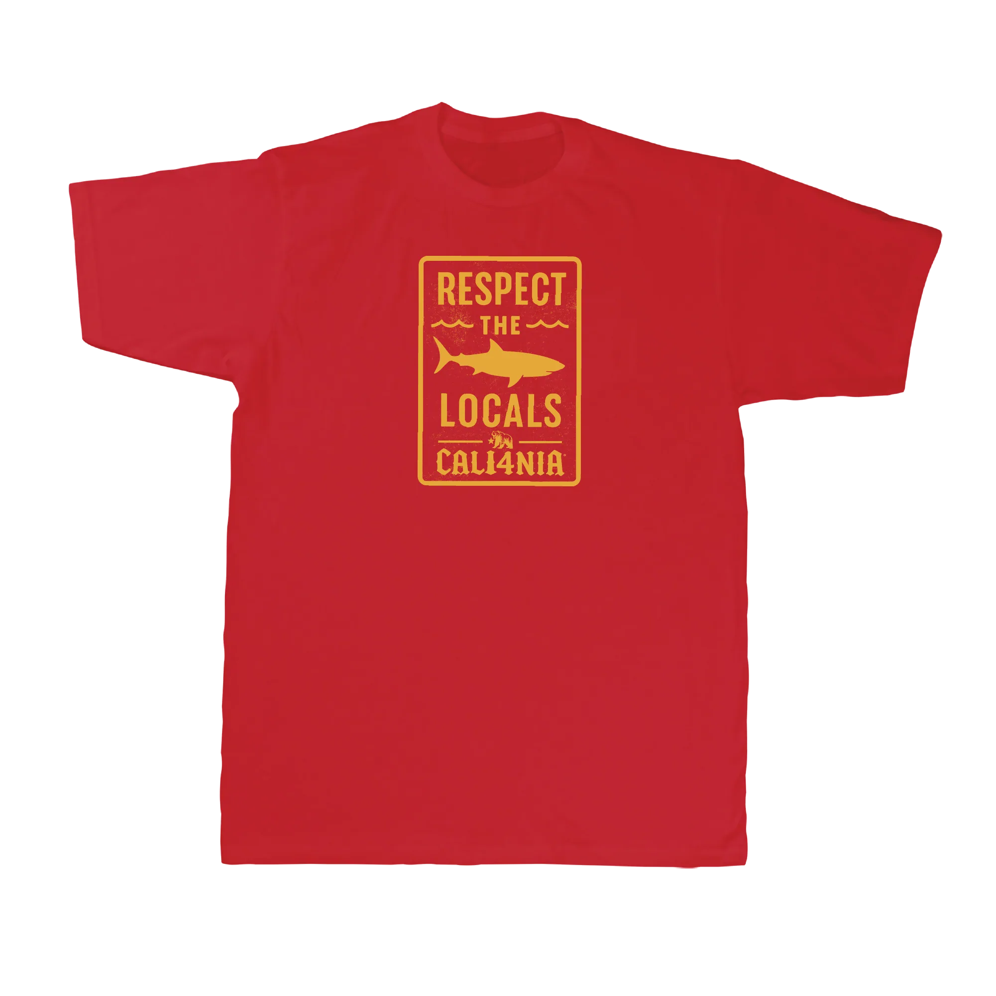 Respect the Locals Tee — Red (front)