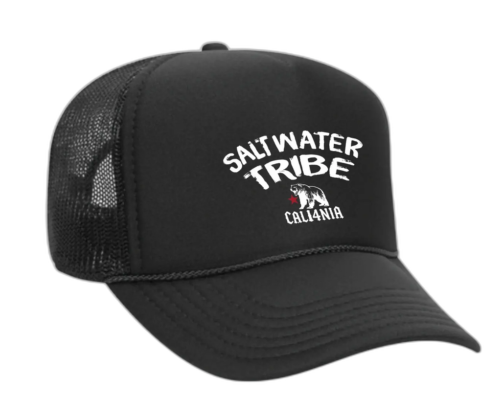 Saltwater Tribe Trucker Hat - Black