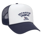 Saltwater Tribe Trucker Hat - White/Navy