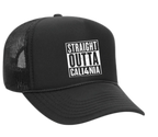 Straight Outta CALI4NIA Trucker Hat - Black