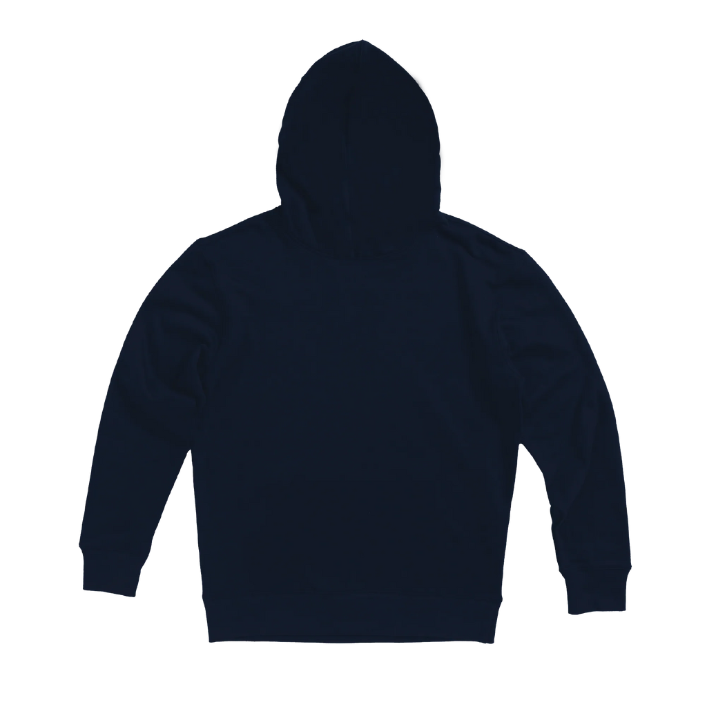 Unapologetic Pullover Hoodie — Navy (back)