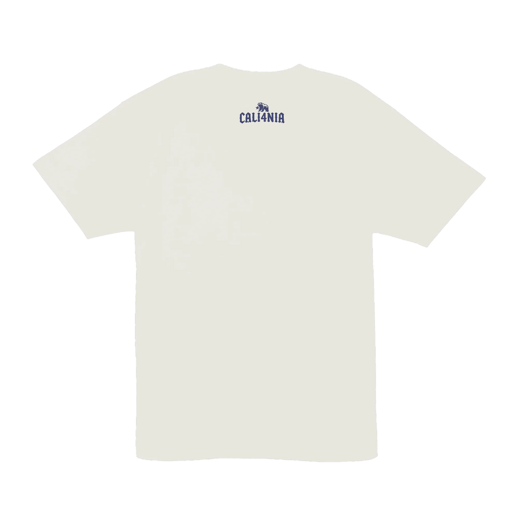 Pray for Surf Tee — Natural (back)