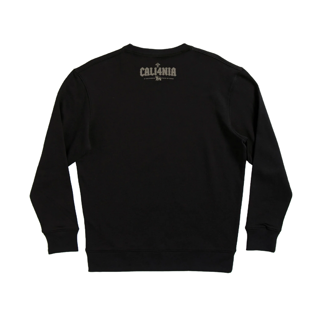 Down South Crew Fleece — Black (back)
