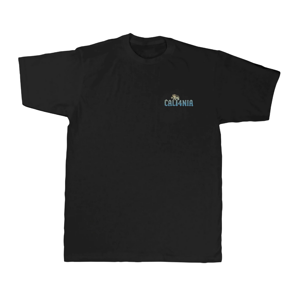 Born in the Barrel Tee — Black (front)