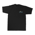 Born in the Barrel Tee — Black (front)