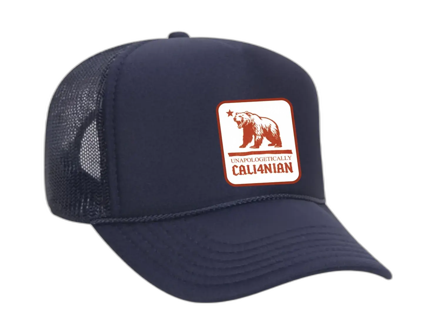 Unapologetically Cali4nian Trucker Hat - Navy
