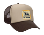 Unapologetically Cali4nian Trucker Hat - Tan/Brown