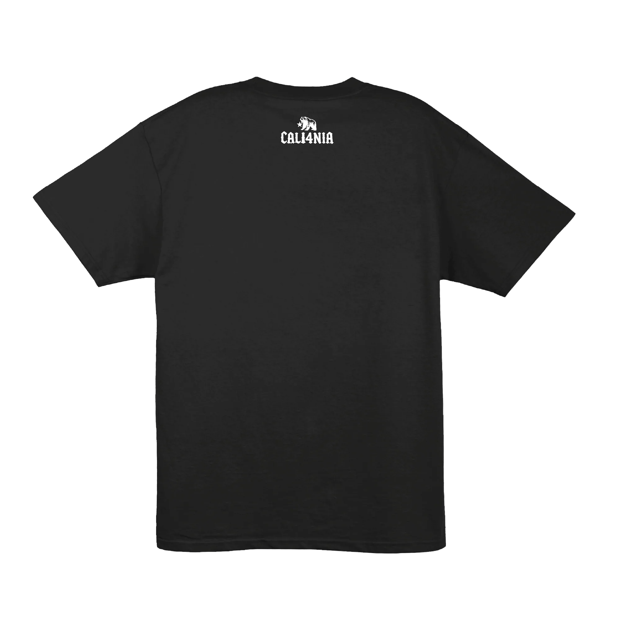 Straight Outta CALI4NIA Tee — Black (back)