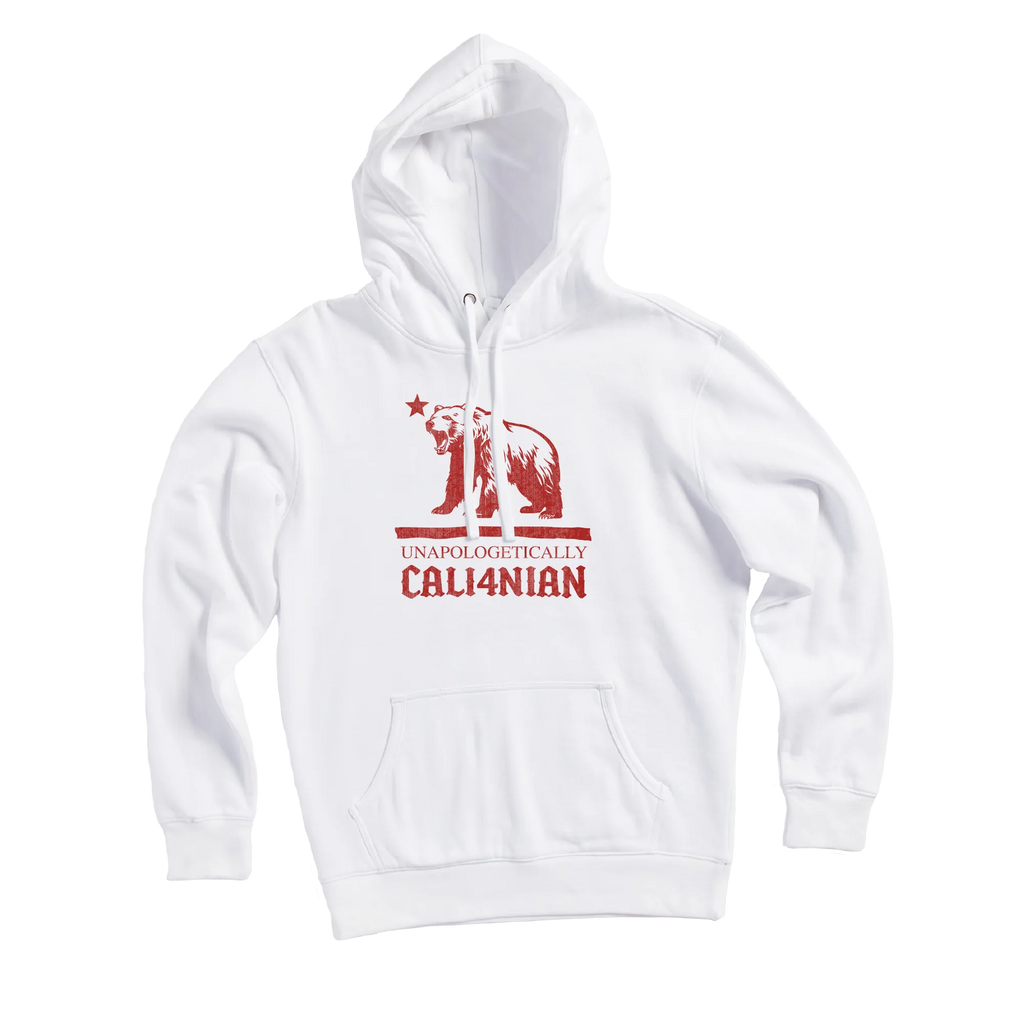 Unapologetic Pullover Hoodie — White (front)