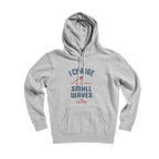 I Charge Small Waves Pullover Hoodie — Athletic Heather (front)