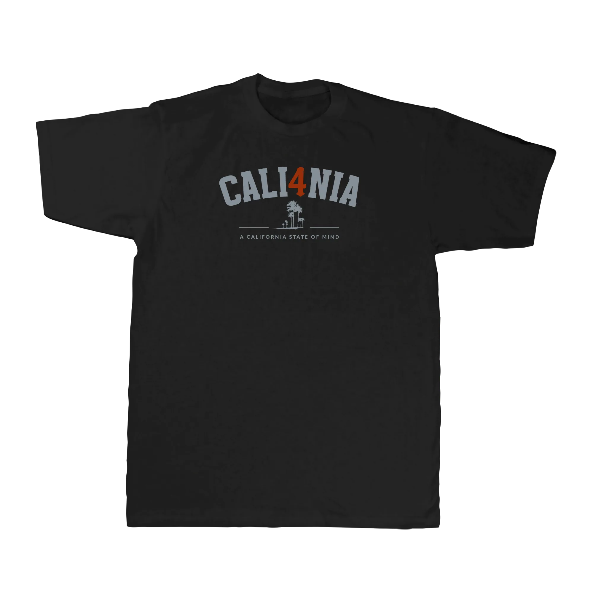 Collegiate Tee — Black (front)