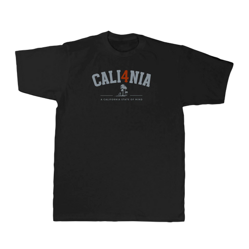 Collegiate Tee — Black (front)