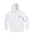 Saltwater Tribe Pullover Hoodie — White (front)