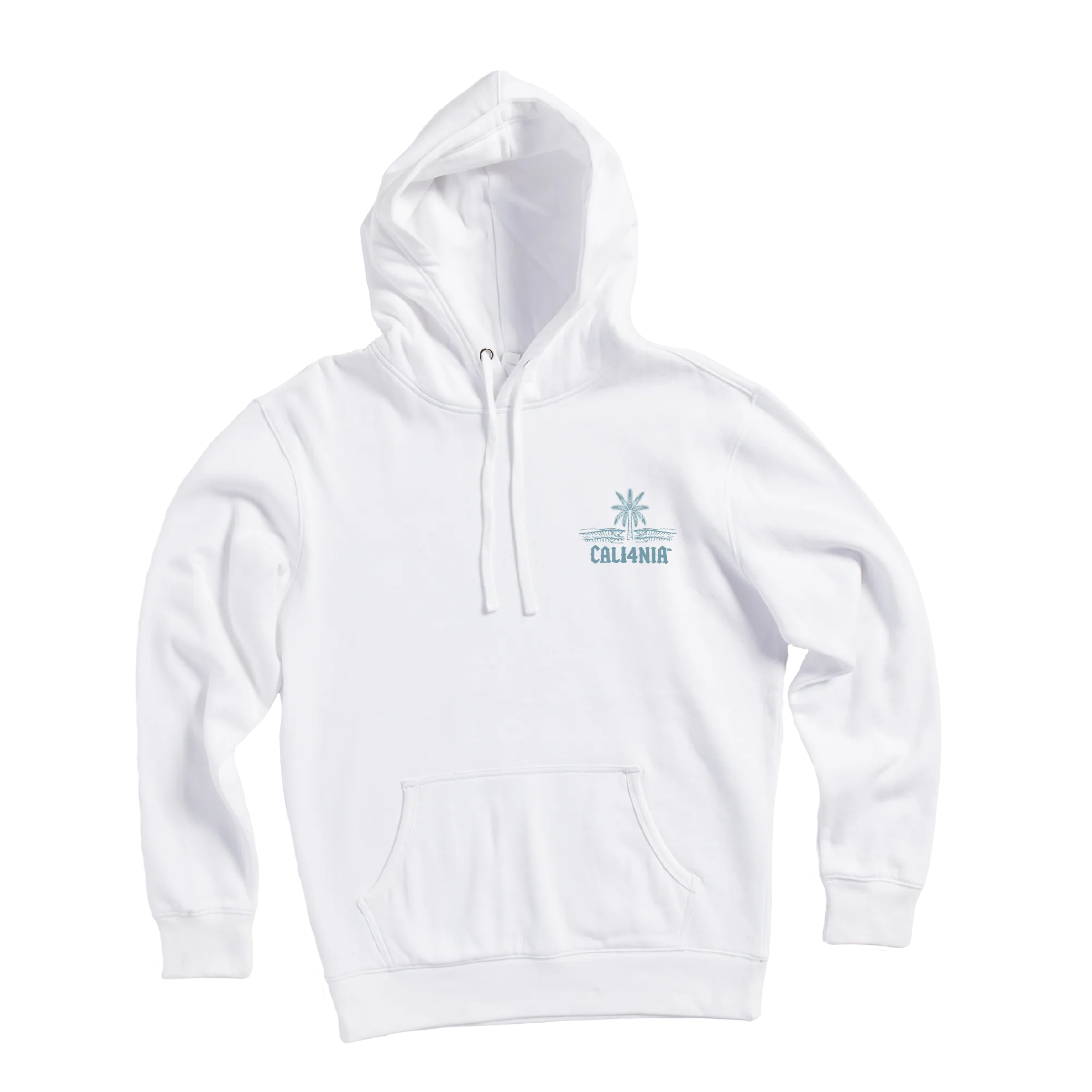 Saltwater Tribe Pullover Hoodie — White (front)
