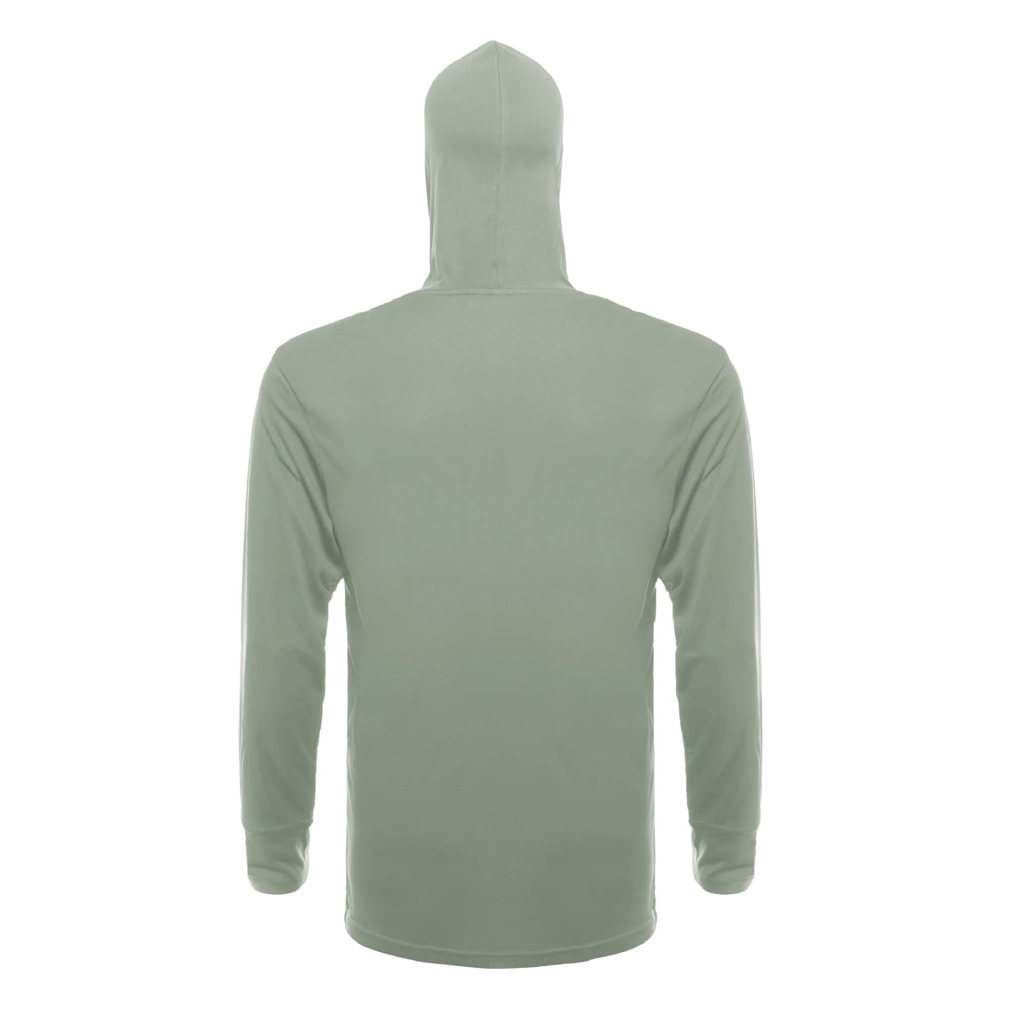 100% Stoke Performance Hoodie — Sage (back)