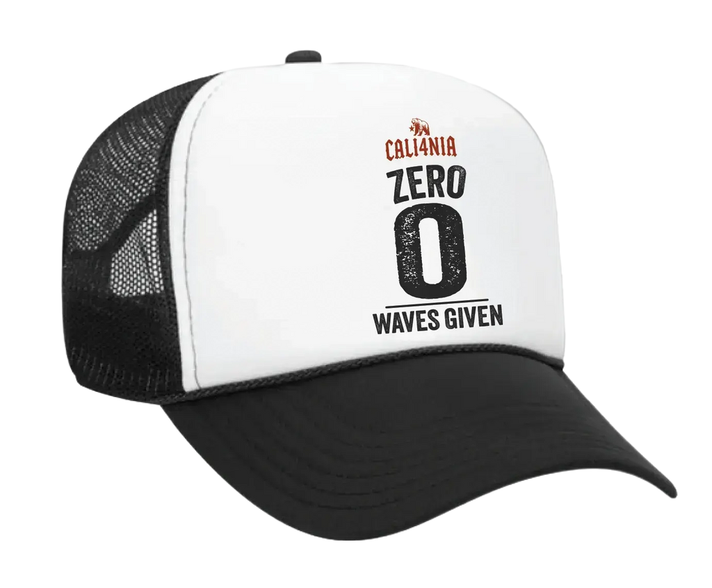 Zero Waves Given Trucker Hat - White/Black