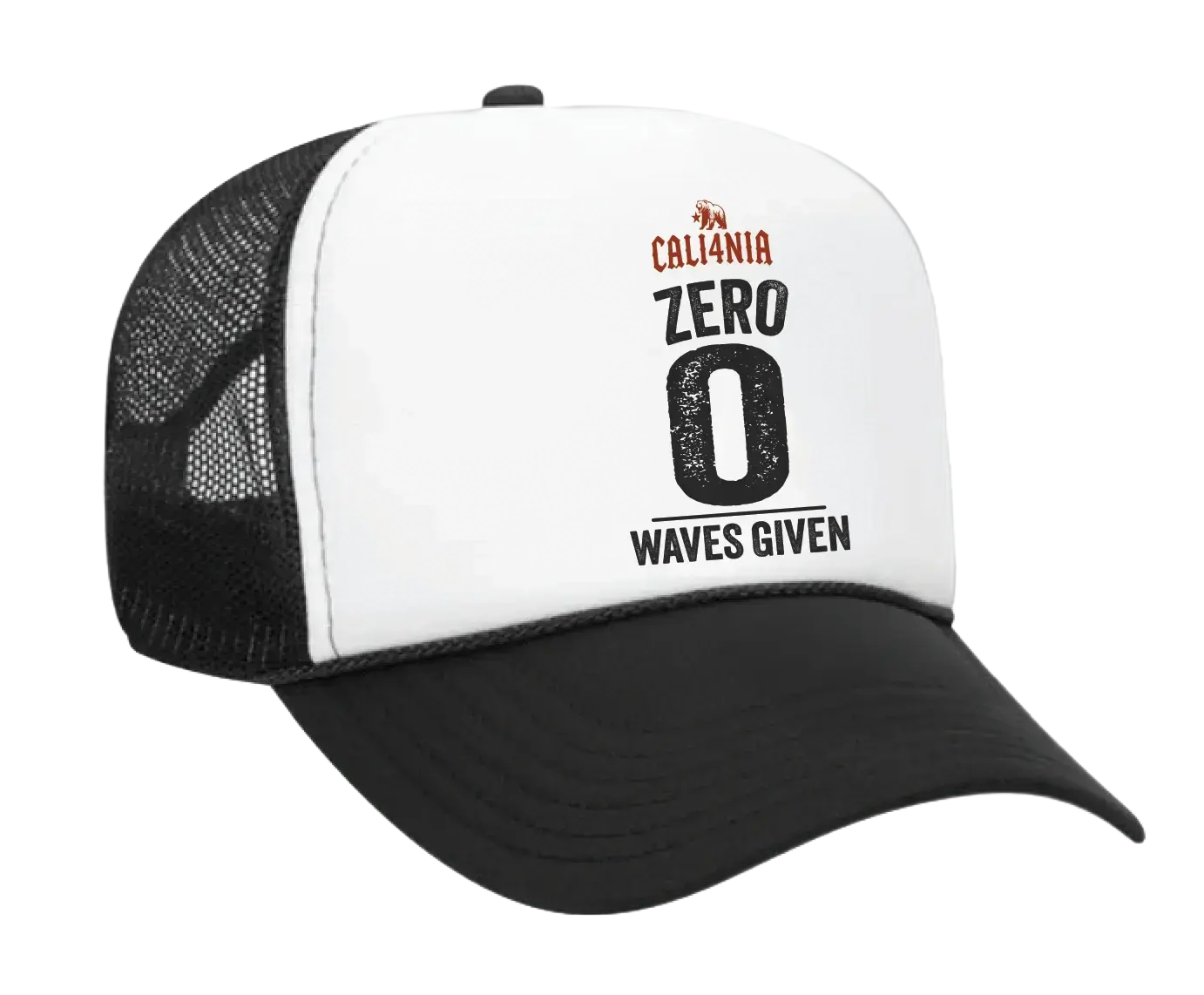 Zero Waves Given Trucker Hat - White/Black