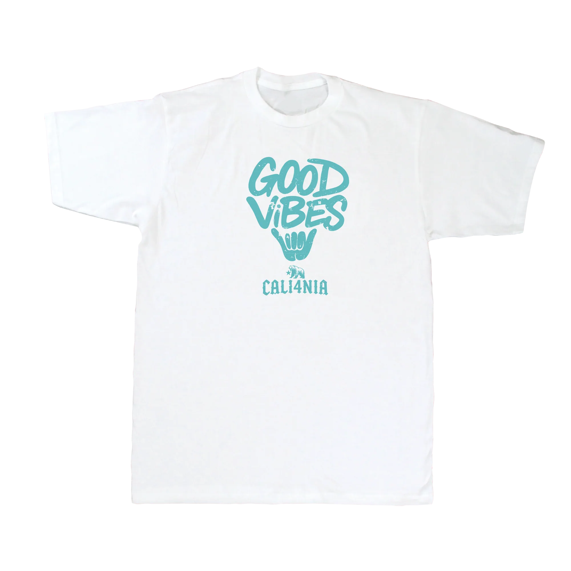 Good Vibes Tee — White (front)