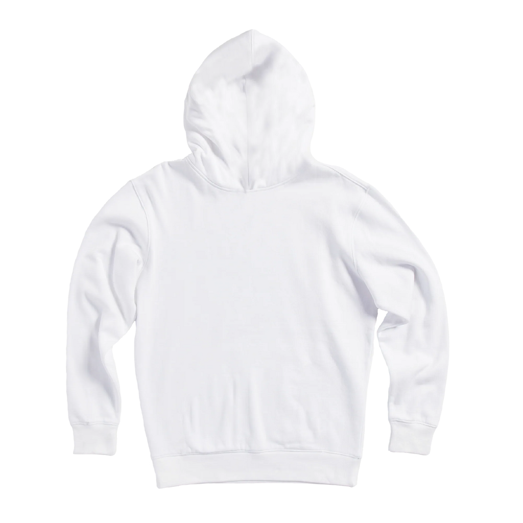 Unapologetic Pullover Hoodie — White (back)